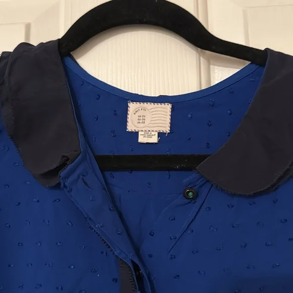 Anthropologie Peter Pan collar sleeveless top - Picture 2 of 4